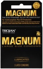 Trojan Magnum Large Size Lubricated Condoms – 3 Pack