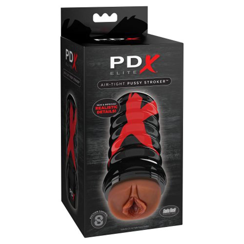 air-tight-pussy-stroker-brown Air-Tight Pussy Stroker - Brown - Image 1