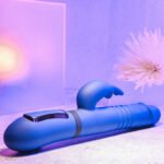 All in One Rechargeable Thrusting Rabbit Vibrator – Blue - Image 11