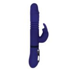 All in One Rechargeable Thrusting Rabbit Vibrator – Blue - Image 3