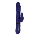 All in One Rechargeable Thrusting Rabbit Vibrator – Blue - Image 5