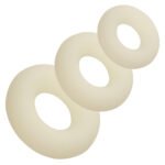 Alpha Glow-in-the-Dark Liquid Silicone 3 Ring Set - White - Image 5