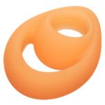 Alpha Glow-in-the-Dark Liquid Silicone Teardrop Ring - Orange - Image 5
