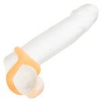 Alpha Glow-in-the-Dark Liquid Silicone Teardrop Ring - Orange - Image 6