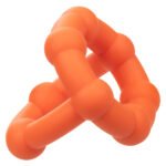 Alpha Liquid Silicone All Star Cock Ring – Orange - Image 4