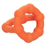 Alpha Liquid Silicone All Star Cock Ring – Orange - Image 5