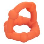 Alpha Liquid Silicone All Star Cock Ring – Orange - Image 9