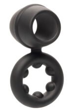 Alpha Liquid Silicone Dual Support Magnum Ring - Black - Image 2