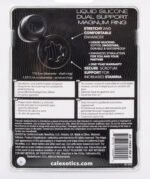 Alpha Liquid Silicone Dual Support Magnum Ring - Black - Image 4