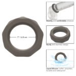Alpha Liquid Silicone Prolong Prismatic Ring – Gray - Image 3