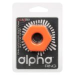 Alpha Liquid Silicone Prolong Sexagon Ring - Orange - Image 7