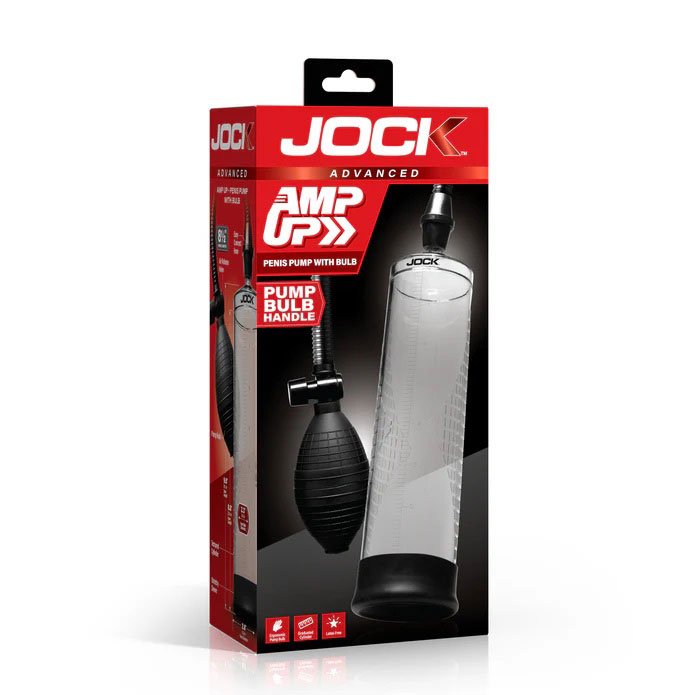 amp-up-penis-pump-with-bulb-clear Amp Up Penis Pump With Bulb - Clear - Image 1