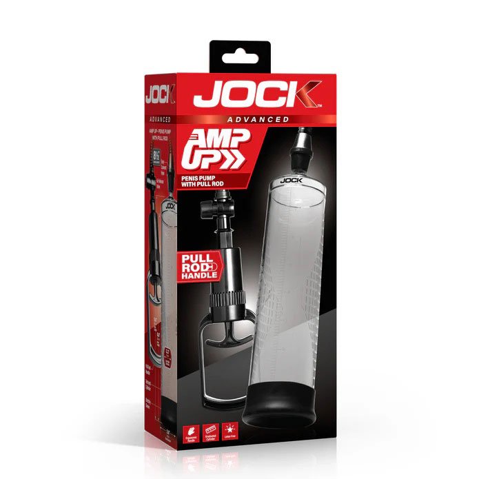 amp-up-penis-pump-with-pull-rod-clear Amp Up Penis Pump With Pull Rod - Clear - Image 1