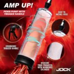 Amp Up Penis Pump With Trigger Handle – Clear - Image 3