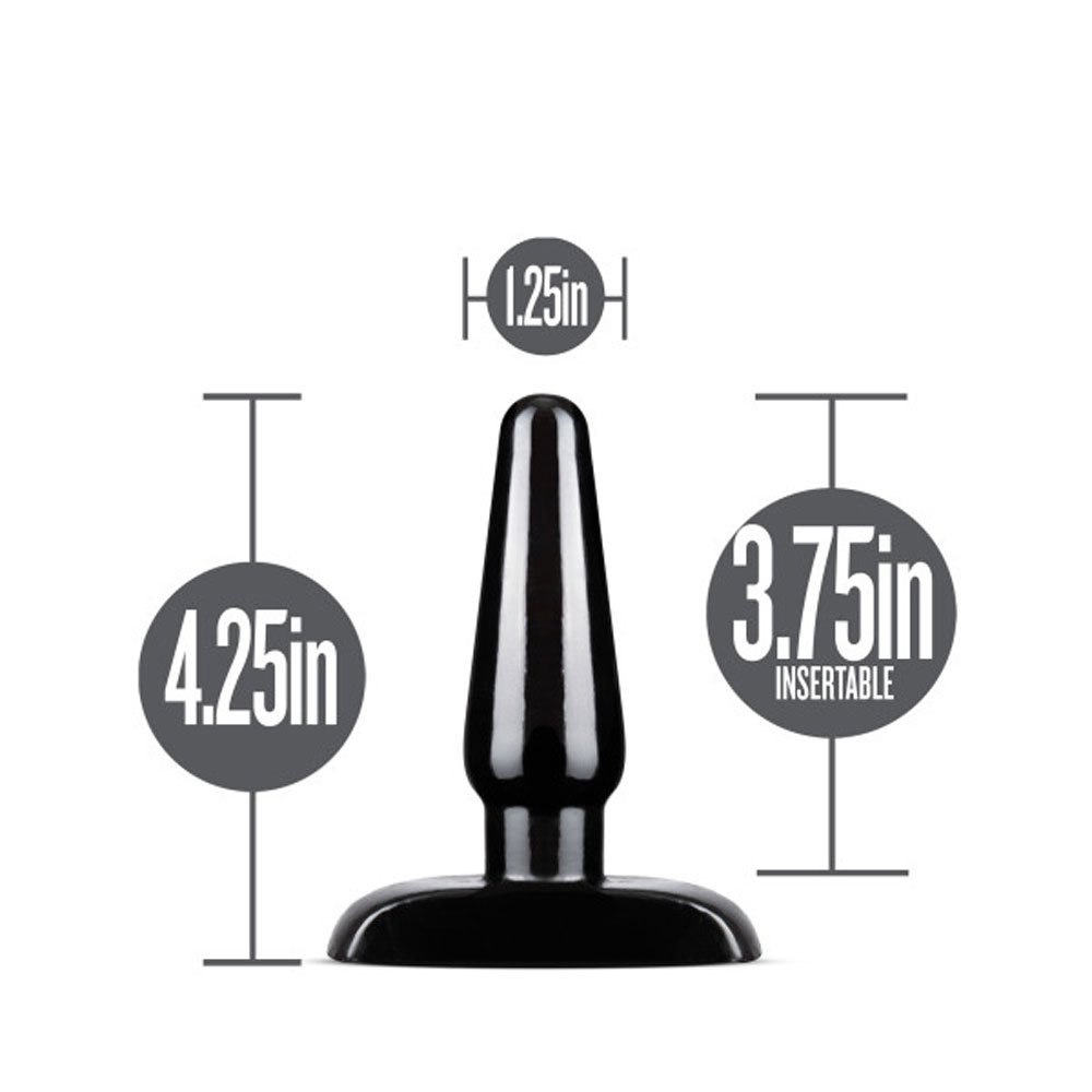 anal-adventures-basic-anal-plug-small-black Anal Adventures - Basic Anal Plug - Small - Black - Image 1
