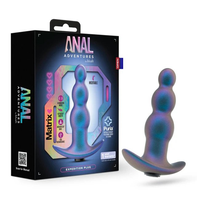 anal-adventures-matrix-expedition-plug-lunar-blue Anal Adventures Matrix - Expedition Plug - Lunar Blue - Image 1