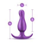Anal Adventures Matrix Quantum Plug Platinum-Cured Silicone Anal Plug – Galactic Purple - Image 2