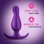 Anal Adventures Matrix Quantum Plug Platinum-Cured Silicone Anal Plug – Galactic Purple - Image 4