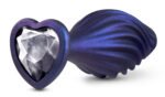Anal Adventures Matrix - Swirling Bling Plug - Sapphire - Image 2