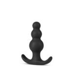 Anal Adventures Platinum - Beaded Plug - Black - Image 4