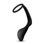Anal Adventures - Platinum - Cock Ring Plug - Black - Image 3