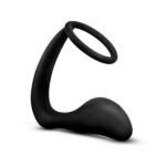 Anal Adventures - Platinum - Cock Ring Plug - Black - Image 4