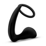 Anal Adventures - Platinum - Cock Ring Plug - Black - Image 5