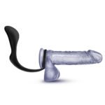 Anal Adventures - Platinum - Cock Ring Plug - Black - Image 7