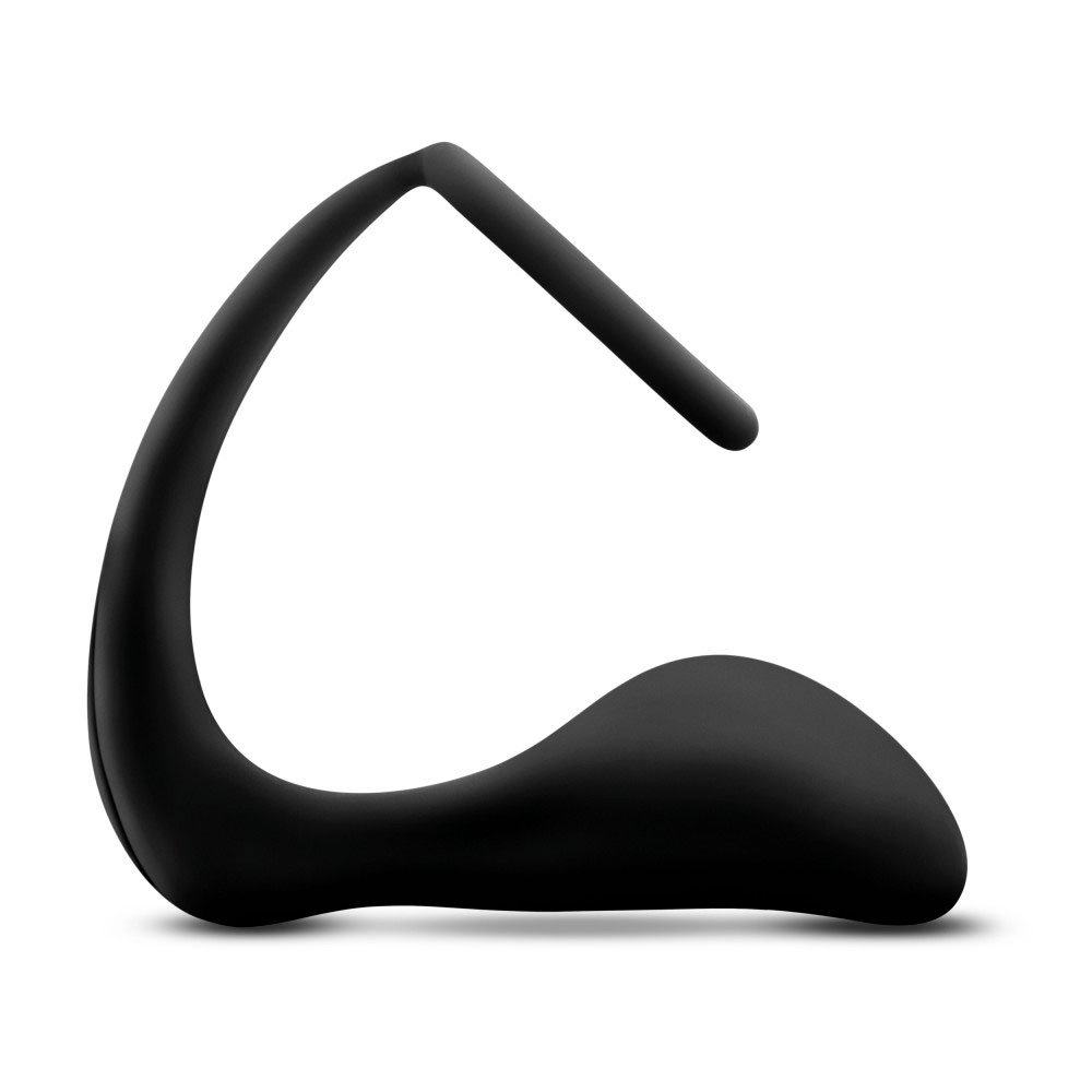 anal-adventures-platinum-cock-ring-plug-black Anal Adventures - Platinum - Cock Ring Plug - Black - Image 1