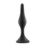 Anal Adventures Platinum - Silicone Beginner Plug - Medium - Black - Image 5