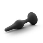 Anal Adventures Platinum - Silicone Beginner Plug - Small - Black - Image 2
