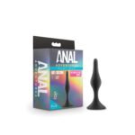 Anal Adventures Platinum - Silicone Beginner Plug - Small - Black - Image 6