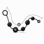 Anal Adventures - Platinum - Silicone Large Anal Beads - Black - Image 3