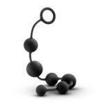 Anal Adventures - Platinum - Silicone Large Anal Beads - Black - Image 4