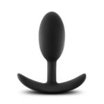 Anal Adventures - Platinum - Silicone Vibra Slim Plug -Medium - Black - Image 2