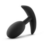 Anal Adventures - Platinum - Silicone Vibra Slim Plug -Medium - Black - Image 4