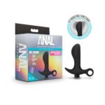 Anal Adventures- Platinum - Silicone Vibrating Prostate Massager 01 - Black - Image 3