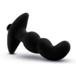 Anal Adventures- Platinum - Silicone Vibrating Prostate Massager 03- Black - Image 4