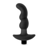 Anal Adventures- Platinum - Silicone Vibrating Prostate Massager 03- Black - Image 5