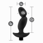 Anal Adventures- Platinum - Silicone Vibrating Prostate Massager 04-Black - Image 7