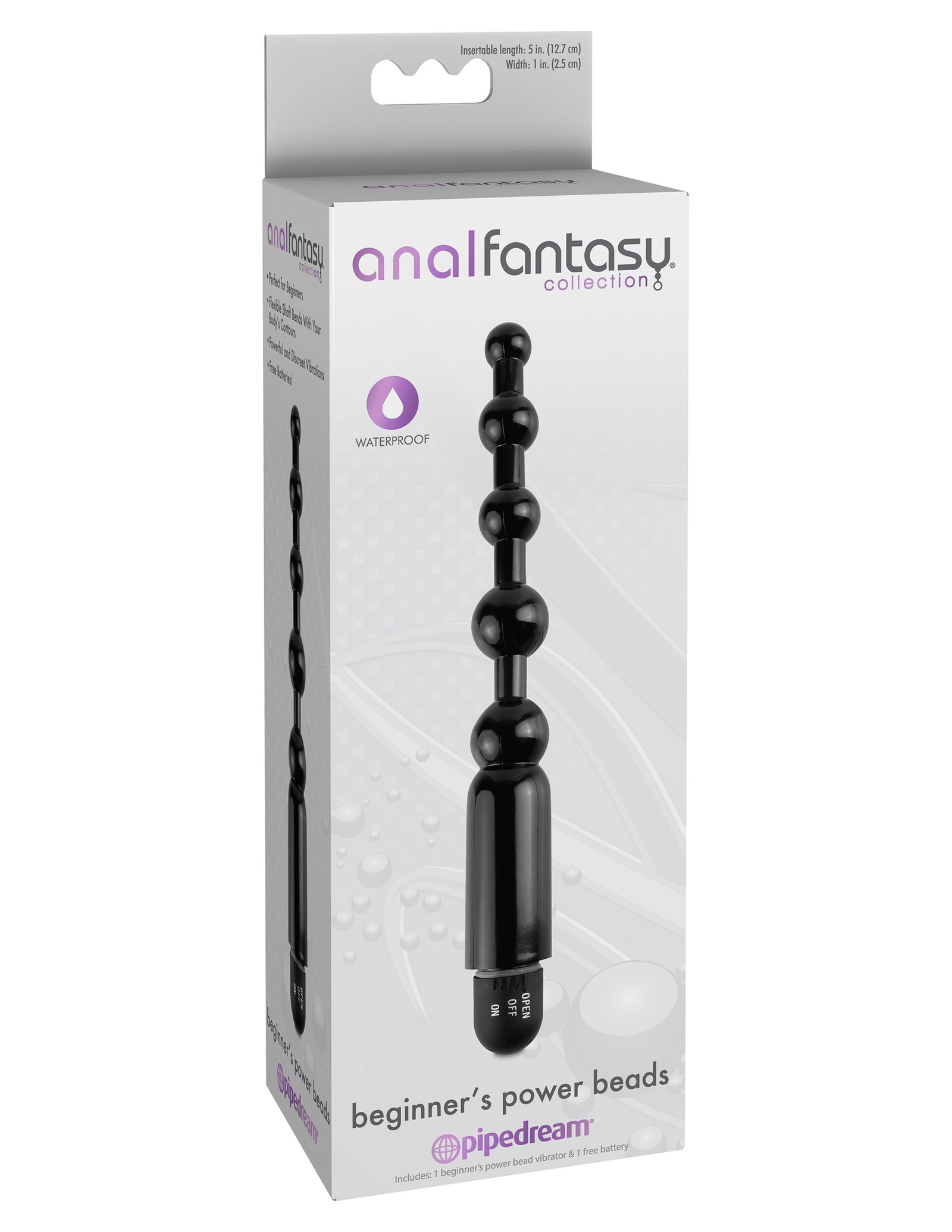 anal-fantasy-collection-beginners-power-beads-black Anal Fantasy Collection Beginners Power Beads - Black - Image 1