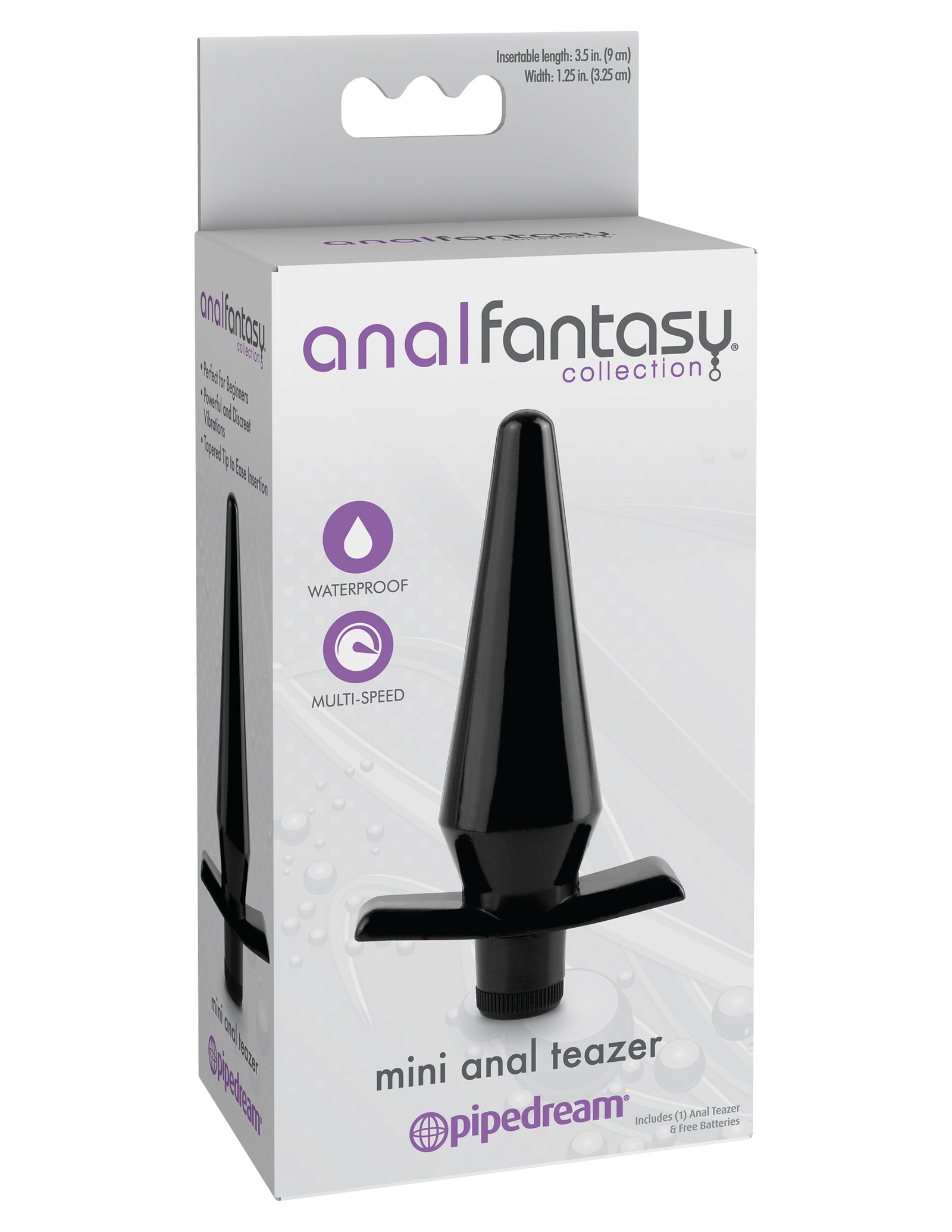 anal-fantasy-collection-mini-anal-teazer-black Anal Fantasy Collection Mini Anal Teazer - Black - Image 1