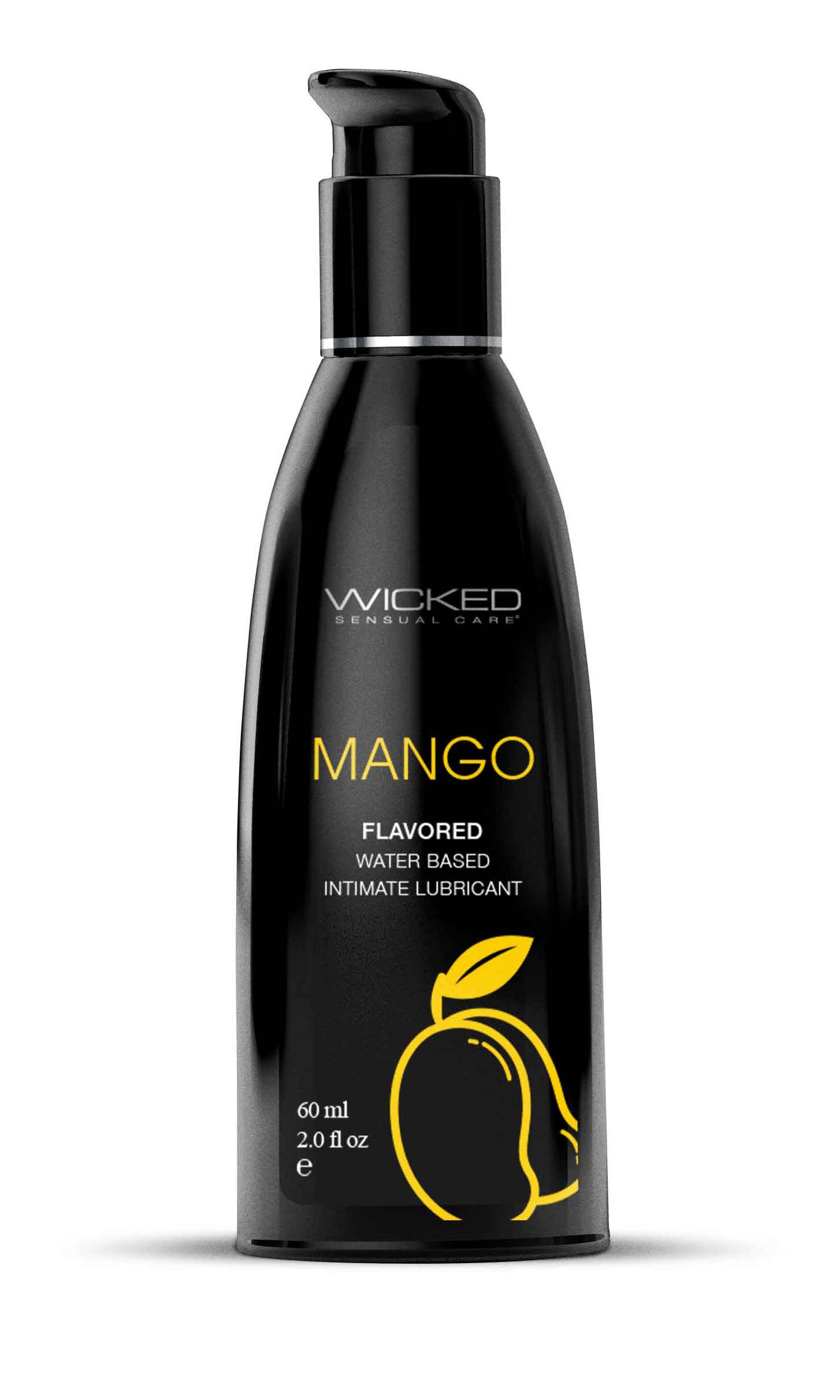 aqua-mango-flavored-water-based-intimate-lubricant-2-fl-oz Wicked Aqua Mango Flavored Water-Based Personal Lubricant – 2 fl oz - Image 1