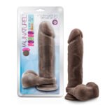 Au Natural - 9 Inch Dildo With Suction Cup - Chocolate - Image 7