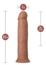 Au Naturel Carlos 9 Inch Dong – Mocha - Image 2