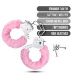 Temptasia Cuffs Adjustable Stainless Steel Wrist Restraints – Pink - Image 3