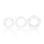 Island Rings Clear Beaded Cock Rings – Three Sizes - Image 4