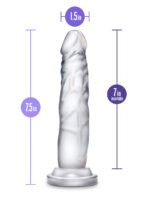 Blush B Yours Diamond Crystal Clear Dildo with Suction Cup Base - Image 3