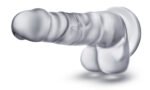 Blush B Yours Diamond Quartz Clear Phthalate-Free Dildo with Suction Cup Base - Image 4