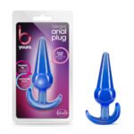B Yours Large Anal Plug – Blue - Image 2